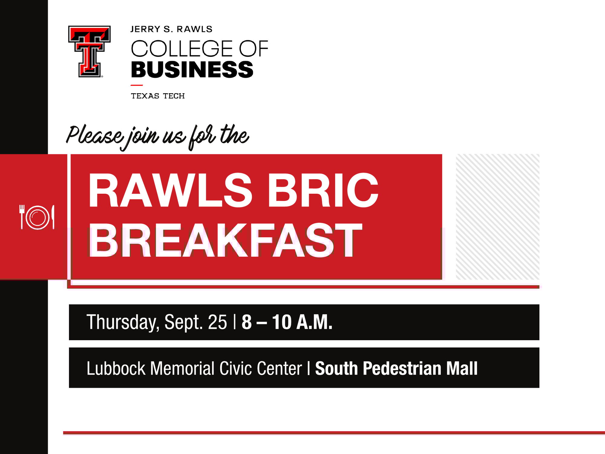 Student BRIC Breakfast Invite